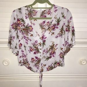 floral button up shirt